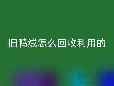 旧鸭绒怎么FH官方网页版利用的?白鸭绒FH官方网页版价格_杭州羽绒FH官方网页版公司