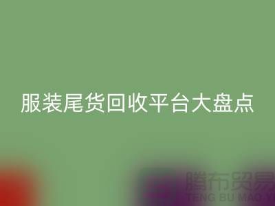 ### 服装尾货FH官方网页版平台大盘点,上海腾布贸易引领行业潮流