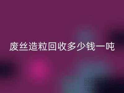 废丝造粒FH官方网页版多少钱一吨？揭秘废丝再生利用的市场行情