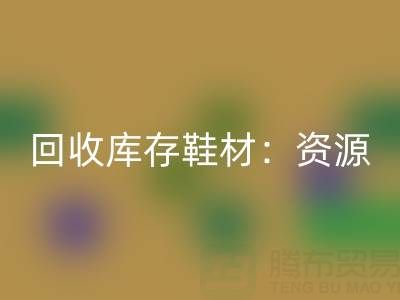 FH官方网页版库存鞋材:唤醒闲置资源,共创绿色未来