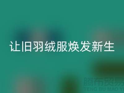 让旧羽绒服焕发新生——杭州羽绒乐动在线登录助力环保