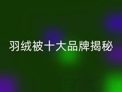 羽绒被十大品牌揭秘与普白鸭绒乐动在线登录的行业密码